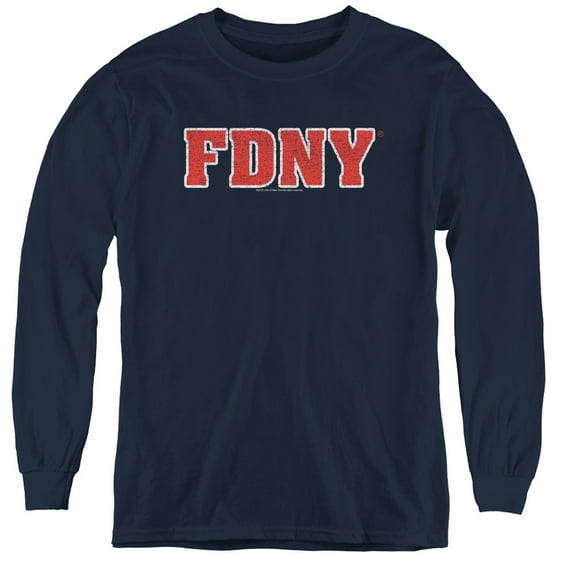 New York City - Fdny - Youth Long Sleeve Shirt - X-Large