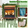 thumbnail image 4 of 9-Foot Simulated Norfolk Artificial Rattan Garland Long Green Plant Decoration For Holiday Window Mantels Indoor And Outdoor, 4 of 5