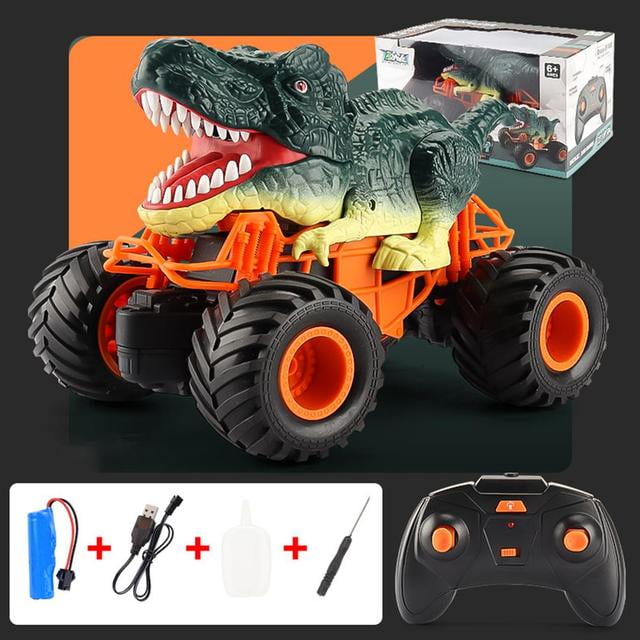 2.4GHz Remote Control Dinosaur Car Toys for Kids Boys, RC Dino Car Toys