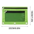 thumbnail image 2 of EIGTHTAIL sovlvnd 3-Ring Pencil Pouch  Oxford Cloth  Sky Blue, 2 of 9