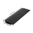 thumbnail image 2 of SEWACC Small Door Step Ramp 0.8 Rise Threshold Strip for Robot Vacuum Wheelchair and Scooter Universal Fit, 2 of 8