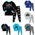 thumbnail image 6 of Gubotare Boys Pajamas 2 Piece Pj Set Snug Fit Long Sleeve Top and Pants Cozy Sleepwear Light Gray,Size 7-8 Years, 6 of 8
