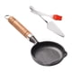 thumbnail image 5 of Sartén calentador de aceite profesional mango antiescaldaduras sartén para tortilla sartén profunda para cocina viajes Rvs todas las estufas, 5 of 9