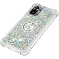 thumbnail image 6 of Case for Xiaomi Redmi Note 10 4G (Not 5G)/Redmi Note 10S with Creativity Clear Quicksand Glitter Flowing Floating Soft w/Stand Bling Diamond Sparkle Phone Case for Redmi Note 10S  Silver, 6 of 14