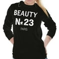 thumbnail image 4 of Fashionista Beauty No 23 Paris Heart Women Plus Size Long Sleeve Graphic Tee Brisco Brands 3X, 4 of 5