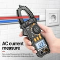 thumbnail image 4 of ANENG PN107 Pinza amperimétrica digital CAT II 600 V CA Multímetro de voltaje Probador 4000 cuentas Amperios Probador de voltaje Mide corriente CA/CC Resistencia de voltaje CA Diodos de condensador He, 4 of 8