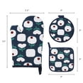 thumbnail image 7 of Unique Bargains Pot Holders Kitchen Oven Gloves Blue 11x7.1inch, 7 of 7