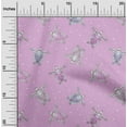 thumbnail image 2 of oneOone Polyester Spandex Dusty Purple Fabric Ocean Turtles With Dot Dress Material Fabric Print Fabric By The Yard 56 Inch Wide, 2 of 4