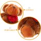 thumbnail image 5 of Lindo oso de peluche con rosa, muñecos de oso navideños para novia, mamá, amante en el día de San Valentín, animal de peluche suave para cumpleaños romántico, 5 of 7
