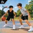thumbnail image 3 of RBX Boys Athletic Shorts - 2 Pack Performance Mesh Jersey Gym Shorts with Elastic Waistband (8-16), 3 of 7
