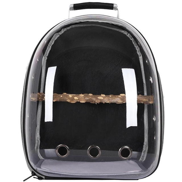 Pet Parrot Carrier Bird Bolsa De Viaje Mochila Cápsula Espacial Mochila Transparente Mochila Transpirable Para Loros Yuarrent AP007803-04