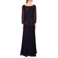 thumbnail image 2 of JKara Womens Beaded Layered Formal Dress Purple 12, 2 of 3