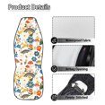 thumbnail image 5 of Uourmeti Floral Mushroom Rainbow Front Seat Covers for Automobile, Washable Stretch Polyester Fabric Automotive Seat Covers Set of 2 Pack, 5 of 12