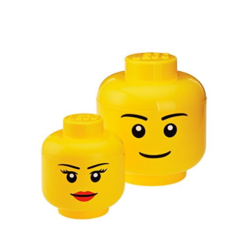 LEGO Construction Blocks Storage Head - - Large Boy