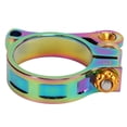 thumbnail image 4 of Abrazadera para tija de sillín de bicicleta, aleación de aluminio de 41mm, Collar de tija de sillín de liberación rápida para abrazadera para tija de sillín de 33,9mm, colorida, 4 of 10