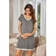 thumbnail image 5 of Bata de lactancia 3 en 1 para parto/trabajo/lactancia, camisón de maternidad para mujer, bata de hospital con cremallera, ropa de dormir para amamantar ER, 5 of 5