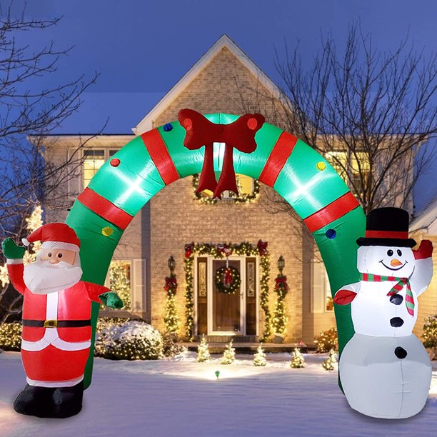 Inflatable Christmas Decorations 8 Foot Inflatable Christmas Arch