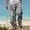 Gray, variant on Linen Pants Men Pantalones De Hombre Trousers Summer Pants Beach Pants Drawstring Elastic Waist Graphic Prints Comfort Daily Holiday Streetwear Chinos Pants Men Blue 2XL
