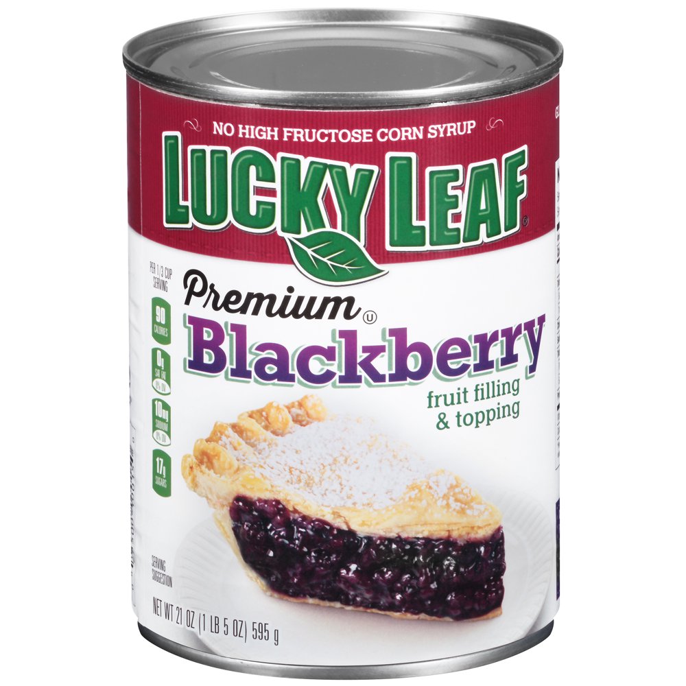 Lucky Leaf Premium Blackberry Fruit Filling & Topping, 21 oz Can