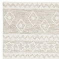 thumbnail image 2 of SAFAVIEH Micro-Loop Regis Geometric Aztec Wool Area Rug, Beige/Ivory, 4' x 6', 2 of 4