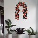 thumbnail image 4 of Vid negra artificial para decoración de Halloween, de flores negra colgante para decoraciones de pared para hogar, telón de , Ratán Ratán Soledad  Guirnalda de flores, 4 of 7