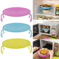 thumbnail image 4 of 3 PCS Microwave Folding Tray for Microwave Round Steamer Rack Steam Rack Steamer Rack Stand Round Microwave Grate Microwave Plastic Microwave Tray, Mi, 4 of 5