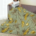 thumbnail image 6 of Pofeuu Cartoon Corn and Wheat Print Ultra-Soft Micro Fleece Blanket,for Bed Or Sofa,All Season Throw Blankets Flannel Blanket-80"x60", 6 of 7