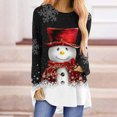 thumbnail image 1 of DPTALR Femmes Décontracté Manches Longues Col Rond Chandail Blouse Ample Style Ethnique Rétro Chemises Imprimées, 1 of 4