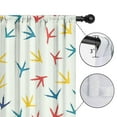 thumbnail image 4 of Blackout Kids Curtains,LightColorful BirdsFootprints Pattern Childrens Insulated Curtains Set Of 2,Bedroom Essentials,Toddler Room Decor 52"x84", 4 of 5