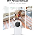 thumbnail image 2 of 3K Indoor Camera 2 , 360? Pan/Tilt WiFi Camera for , 2.4/5GHz Pet// Camera with Phone App, Night Vision, Two-Way Audio, 24/7 SD/Cloud Storage, Works with Alexa, 2 of 6