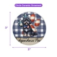 thumbnail image 5 of Patriotic Havanese 4th of July Independence Paws Ceramic Round Ornament Havanese Dog Lover Gifts Idea Home Tree Decor - 02010, 5 of 5