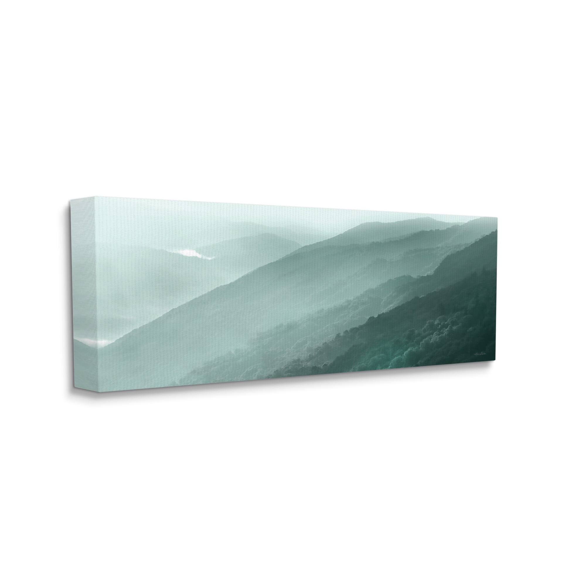 Stupell Obscure Aerial View Mountains Landscape Photography Gallery Wrapped Canvas Print Wall Art