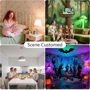 DAYBETTER WiFi Smart Light Bulbs, Color Changing LED Light Bulbs, A19 E26 9W 60W Equivalent, 2.4Ghz Only, RGBW Dimmable Smart Bulbs, 6 Pack