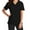 Black, variant on Nmnitkp Scrub Tops for Woman - Soft Stretch, V-Neck Top Scrubs with 3 Pockets, Easy Care for Women Black,S