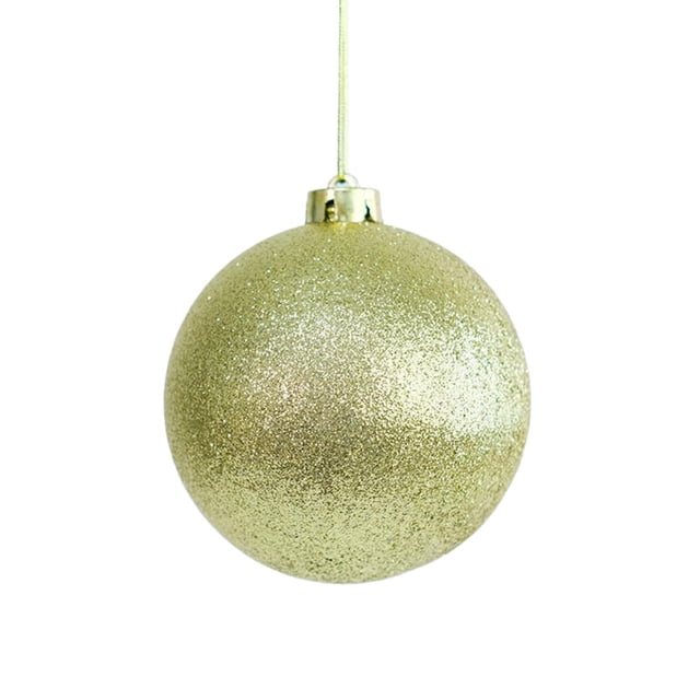 Liquidation!Dainzusyful Décorations de Noël Ornements de Noël Rouges Anker 8 Pouces Incassable Grande Boule de Bonbon Dorée Décoration de Vacances de Noël Boule à Créer Or