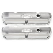 Angle View: Edelbrock Valve Cover Classic Series Chrysler La 318-340-360 CI V8 Polshed
