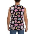 thumbnail image 4 of Haiem Men's Elements Print Tank Tops Summer Sleeveless Cut Off Workout T-Shirts Fitness Vest Athletic Undershirts-Small, 4 of 8