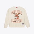thumbnail image 3 of Women's  Mitchell & Ness  Cream Cleveland Browns Tonal Arch Sweatshirt, 3 of 4