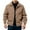 Khaki, variant on Men's New Casual Fashionable Comfortable Notch Collar Thin-Style Jacket, Army Green, Size L