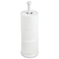 thumbnail image 3 of mDesign Metal Free-Standing Toilet Paper Holder - White, 3 of 5