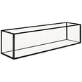 thumbnail image 3 of Koyal Wholesale Long Glass Candle Holder Centerpiece Box, Black 16 x 4 x 4 Inches, Centerpiece Tray Décor, 3 of 5