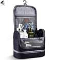 thumbnail image 6 of PULLIMORE Large Hanging Toiletry Bag for Women and Men, Travel Toiletry Bag Organizer for Toiletries, Cosmetics, Makeup Bag with Mesh (Black), 6 of 9