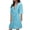 Blue, variant on CQXIDFH Under $10 Robes for Women Short Sleeve Linen Bathrobe Solid Color Lightweight Pajama Robe for Summer Home Wear Cozy Sleepwear Loungewear 2026