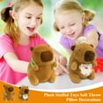 thumbnail image 4 of Cute Capybara Plush Stuffed Toys Soft Throw Pillow Decorations, Animal Plushies Toys Hugging Gifts For Friends And Family, 4 of 5