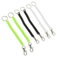 thumbnail image 1 of KEINXS 6Pcs Spring Retractable Spiral Keychain Coil Ropes Theftproof Anti- lost Stretch Cord Ring Lanyards Tool with Metal Lobster Clasp for Keys Wallet Cellphone, 1 of 6