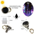thumbnail image 4 of Guirnalda de luces solares para botellas de vino actualizadas, 2 m, 20 LED, alambre de cobre, para decoración de fiestas de bodas y Navidad, paquete de 4, 8 y 10, 4 of 5