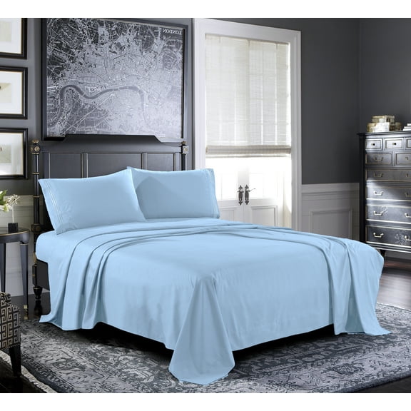 Bed Pillow Cases, Wrinkle & Fade Resistant, Hypoallergenic, Microfiber, 2-Piece (King Pillowcase, Aqua)