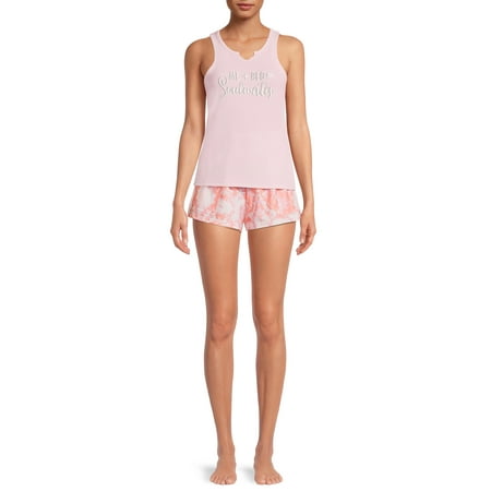 

Love At First Sight Junior s and Junior s Plus Tank Top and Tie-Dye Shorts Set 2-Piece
