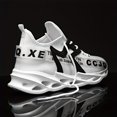thumbnail image 2 of Men's Fashion Breathable Casual Sports Shoes with Elastic Sole, Outdoor Running Lightweight Walking Trainers - Random Letter Webbing, 2 of 9