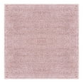 thumbnail image 2 of Unique Loom Soft Solid Shag Collection Area Rug - Aras (7' 10" Square Pink), 2 of 6
